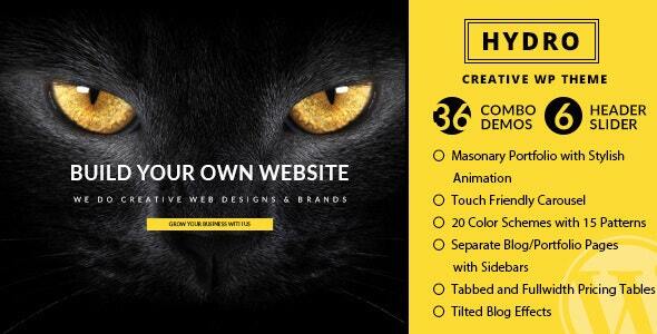 HYDRO 3.5 - One Page Portfolio WordPress Theme