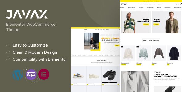Javax 1.0.9 - Elementor WooCommerce Theme