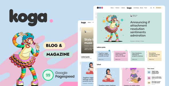 Koga 1.0.8 - Blog & Magazine WordPress Theme