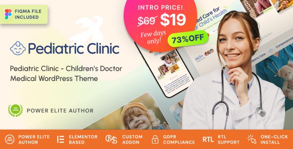 Pediatric Clinic 1.0.1 - Children’s & Family Doctor Medical WordPress Theme