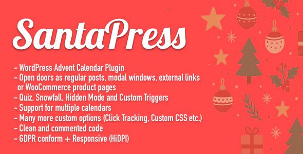 SantaPress 1.7.3 - WordPress Advent Calendar Plugin & Quiz
