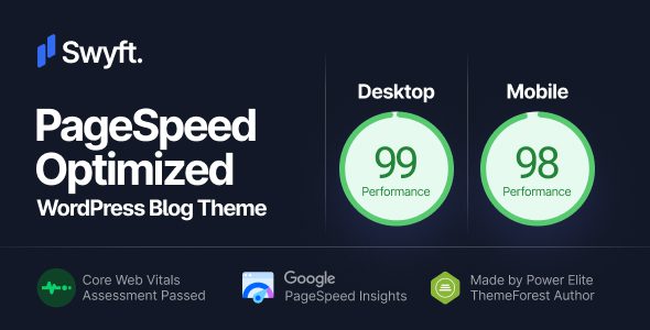 Swyft 1.1.1 - PageSpeed Optimized WordPress Blog Theme Swyft 1.1.1 - PageSpeed Optimized WordPress Blog Theme