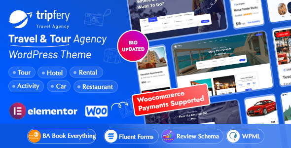 Download Free Tripfery 1.4.0 - Travel & Tour Booking WordPress Theme Tripfery 1.4.0 - Travel & Tour Booking WordPress Theme