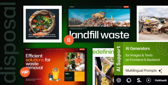Disposal 1.0.0 - Waste Removal & Recycling WordPress Theme