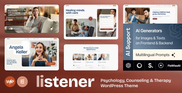 Listener 1.0.0 - Psychology, Counseling & Therapy WordPress Theme