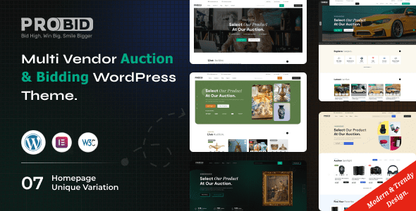 Probid 1.1.0 - Multi Vendor Auctions WooCommerce WordPress Theme Probid 1.1.0 - Multi Vendor Auctions WooCommerce WordPress Theme