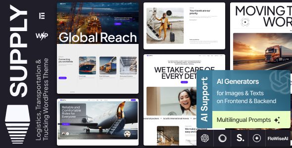 Supply 1.0.0 - Logistics, Transportation & Trucking WordPress Theme
