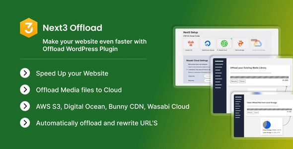 Download Free Next3 Offload 4.3.13 - WordPress Optimization Plugin Next3 Offload 4.3.13 - WordPress Optimization Plugin