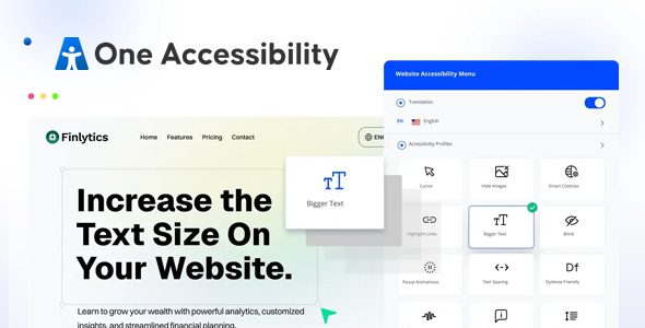 Download Free One Accessibility Pro 1.2.6 - WordPress Boost Plugin One Accessibility Pro 1.2.6 - WordPress Boost Plugin