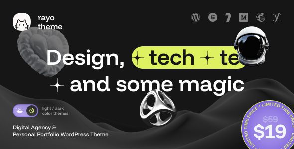 Download Free Rayo 1.0.1 - Digital Agency & Personal Portfolio WordPress Theme Rayo 1.0.1 - Digital Agency & Personal Portfolio WordPress Theme