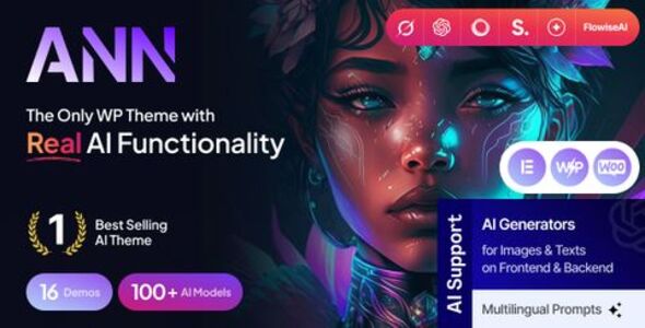Download Free AI ANN 1.37.0 - AI Generator & AI Agency WordPress Theme AI ANN 1.37.0 - AI Generator & AI Agency WordPress Theme