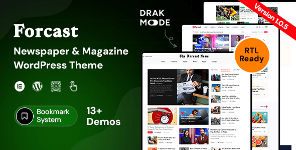 Forcast 1.0.5 - Newspaper & Magazine Theme