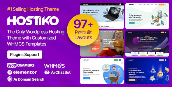 Hostiko 94.4.5 - Hosting WordPress & WHMCS Theme