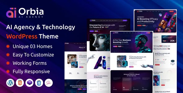 Orbia 1.0 - AI Agency & Technology WordPress Theme