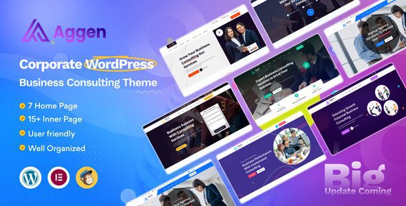 Aggen 3.1.0 - Business Consulting WordPress Theme