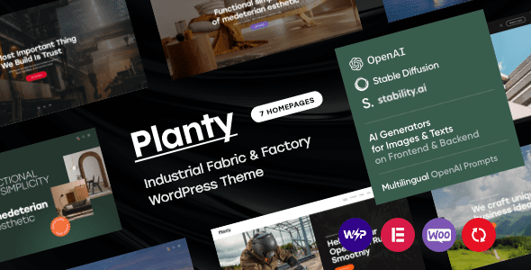 Planty 1.31.0 - Fabric & Factory WordPress Theme