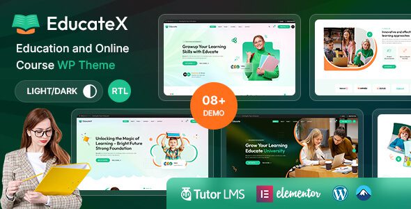 Download Free EducateX 1.0.0 - Education & Online Course WordPress Theme + RTL EducateX 1.0.0 - Education & Online Course WordPress Theme + RTL