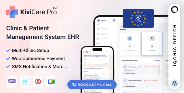Download Free KiviCare(TM) Pro 4.4.1 - Clinic and Patient Management System EHR (Add-on) KiviCare(TM) Pro 4.4.1 - Clinic and Patient Management System EHR (Add-on)
