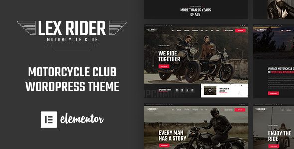 Download Free LexRider 1.6.9 - Motorcycle Club WordPress Theme LexRider 1.6.9 - Motorcycle Club WordPress Theme