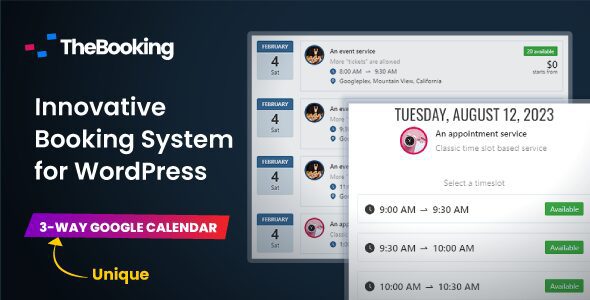Download Free Team Booking 3.0.15 - WordPress Booking and Appointment Scheduling System Team Booking 3.0.15 - WordPress Booking and Appointment Scheduling System