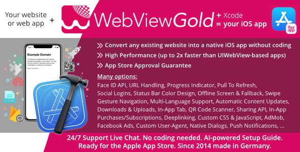 WebViewGold for iOS 15.8 - Convert Website to iOS App WebViewGold for iOS 15.8 - Convert Website to iOS App