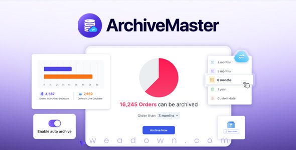ArchiveMaster Pro 1.3.0 - Auto Archive and Export Old Orders for WooCommerce ArchiveMaster Pro 1.3.0 - Auto Archive and Export Old Orders for WooCommerce