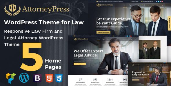 Attorney Press 2.2.2 - Lawyer WordPress Theme Attorney Press 2.2.2 - Lawyer WordPress Theme