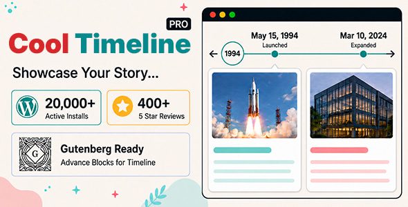 Cool Timeline Pro 6.2.2 - Horizontal & Vertical Timeline Plugin For WordPress Cool Timeline Pro 6.2.2 - Horizontal & Vertical Timeline Plugin For WordPress