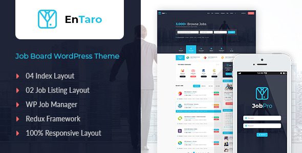 Entaro 3.44 - Job Portal WordPress Theme Entaro 3.44 - Job Portal WordPress Theme