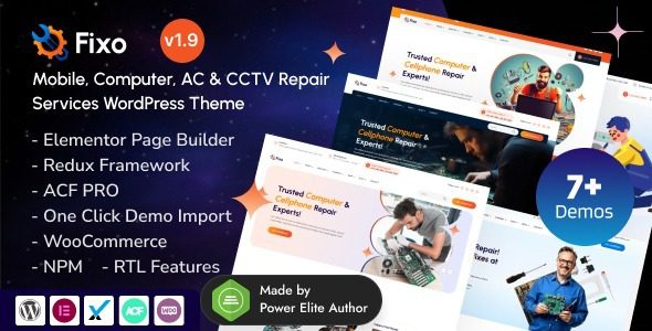 Fixo 1.8.0 - Mobile Phone, Computer Repair & Electronics Service WordPress Theme Fixo 1.8.0 - Mobile Phone, Computer Repair & Electronics Service WordPress Theme
