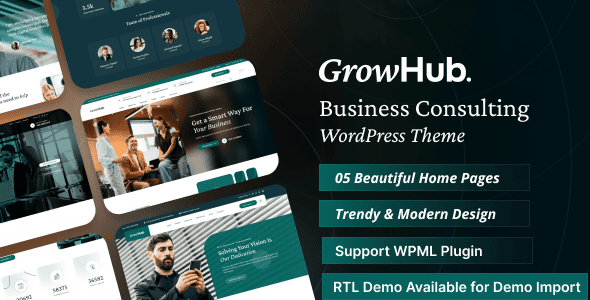 GrowHub 1.1.0 - Business Consulting WordPress Theme GrowHub 1.1.0 - Business Consulting WordPress Theme