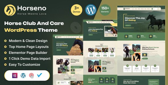 Horseno 1.1.1 - Horse Club & Riding Sports WordPress Theme Horseno 1.1.1 - Horse Club & Riding Sports WordPress Theme