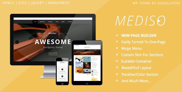 Mediso 1.4.6 - Corporate / One-Page / Blogging WordPress Mediso 1.4.6 - Corporate / One-Page / Blogging WordPress