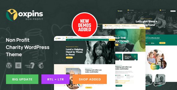 Oxpins 2.0.1 - Non Profit Charity WordPress Theme Oxpins 2.0.1 - Non Profit Charity WordPress Theme