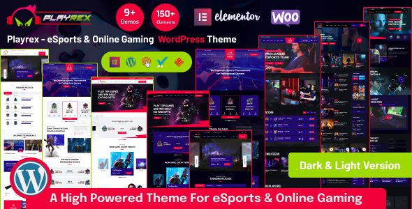 Playrex 1.4.7 - eSports & Gaming WordPress Theme Playrex 1.4.7 - eSports & Gaming WordPress Theme