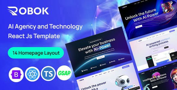 Robok 1.0 - AI Agency & Technology React JS Template Robok 1.0 - AI Agency & Technology React JS Template