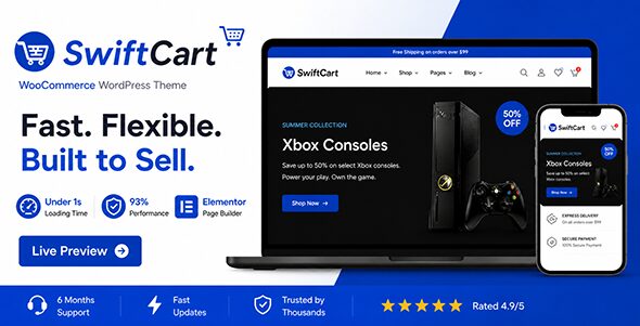 SwiftCart 1.0.3 - Multipurpose WooCommerce WordPress Theme SwiftCart 1.0.3 - Multipurpose WooCommerce WordPress Theme