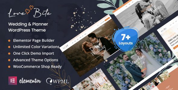 Lovebite 8.0 - Wedding WordPress Theme Lovebite 8.0 - Wedding WordPress Theme