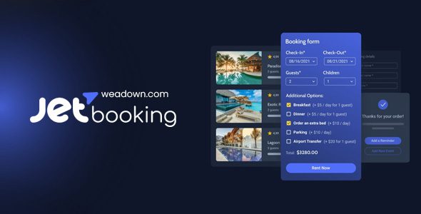 JetBooking 3.0.2 -Booking plugin for Elementor