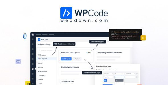 WPCode Pro 2.1.8 - WordPress Code Snippets Plugin