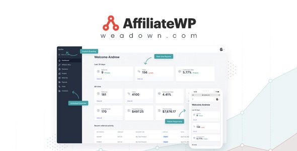 AffiliateWP 2.23.1 Nulled + Addons - Affiliate Marketing WordPress Plugin