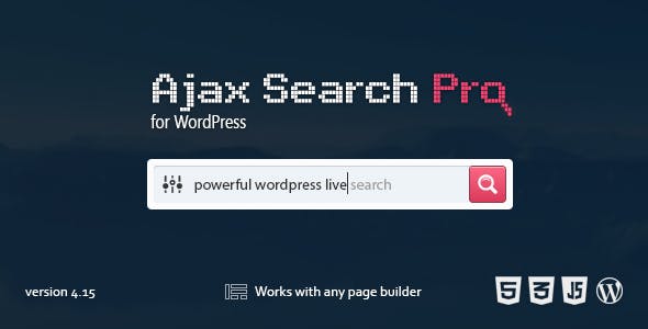 Ajax Search Pro 4.26.11 - Live WordPress Search & Filter Plugin