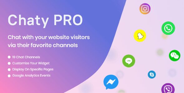 Download Free Chaty Pro 3.5.5 - WordPress Chat Plugin Chaty Pro 3.5.5 - WordPress Chat Plugin