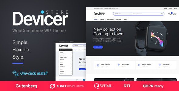 Devicer 1.1.5 - Electronics, Mobile & Tech Store WordPress Theme