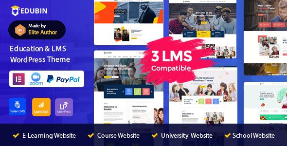 Edubin 9.2.5 - Education WordPress Theme