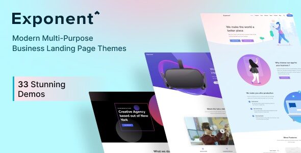 Exponent 1.3.0.5 - Modern Multi-Purpose Business WordPress theme