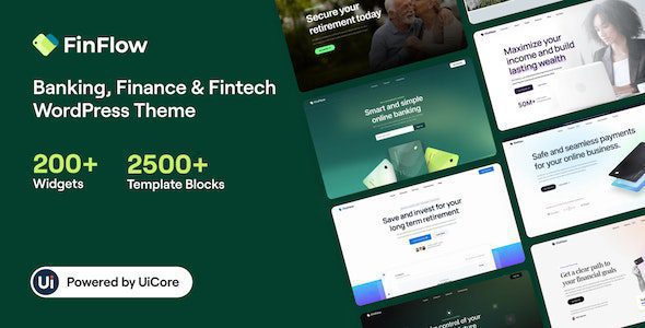FinFlow 3.0.4 – Banking, Finance & Fintech WordPress Theme
