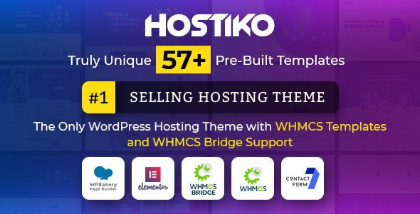 Hostiko WordPress WHMCS Hosting Theme 83.0.0 Nulled