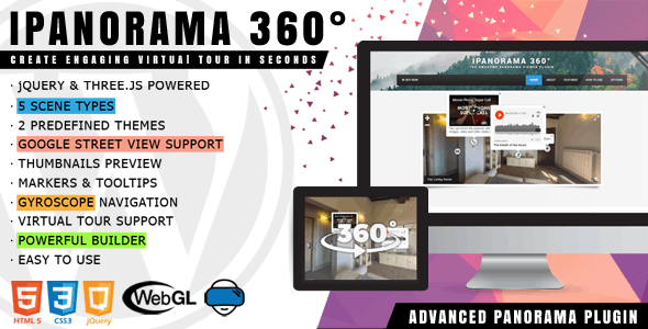 iPanorama 360 - Virtual Tour Builder for WordPress 1.8.3
