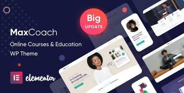 MaxCoach 2.8.9 - Online Courses, Personal Coaching & Education WP Theme